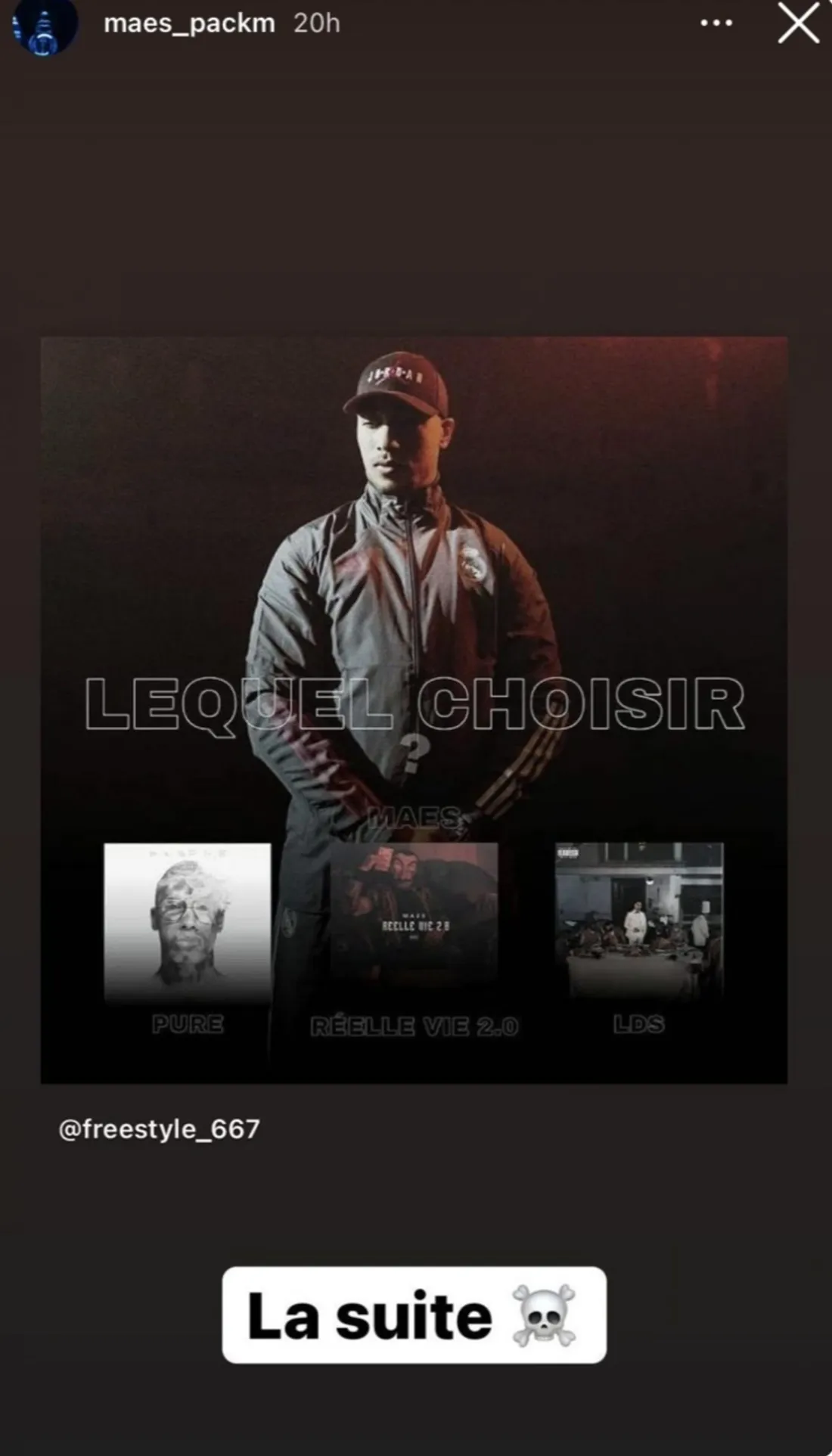 Capture d'écran IG Maes